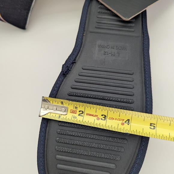 BNWT True Religion Men's (Size Large 11-12) Denim Slide-In Slippers - Picture 14 of 16